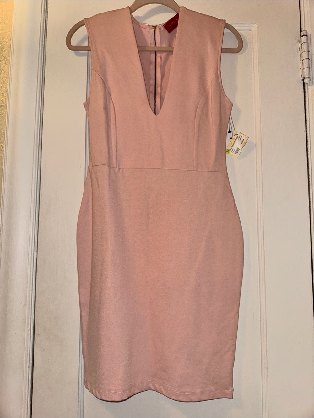 NWT Large Akira Sleeveless Pink Midi Dress